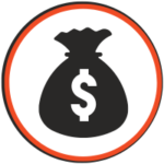 icon of a money bag representing savings